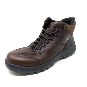 Hotter Oban Waterproof Brown Leather Work Boots Men’s Size 12 Lace-Up